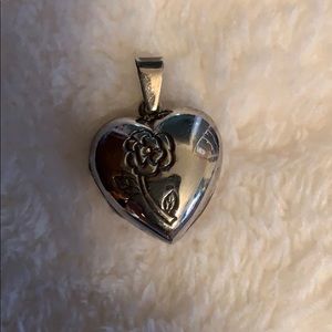 925 sterling silver heart locket pendant